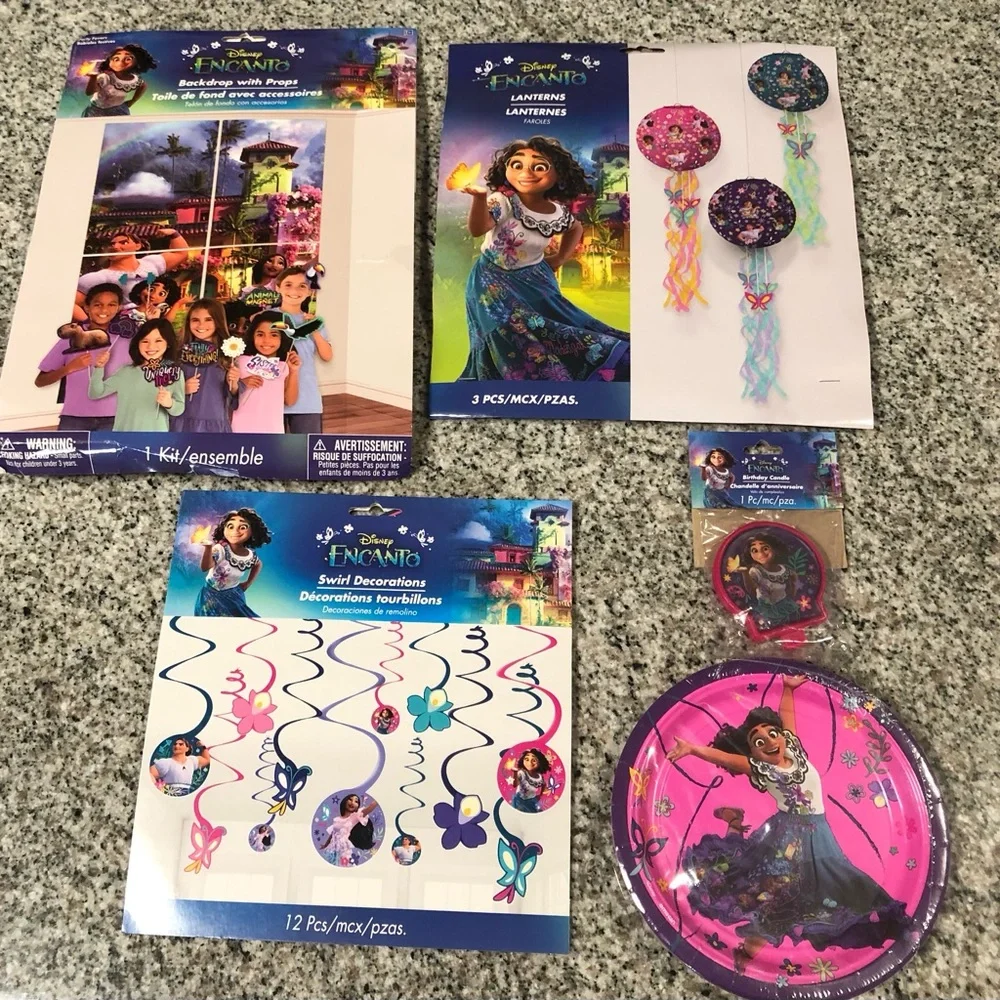 Disney Encanto Birthday Party Supplies Bundle NWT